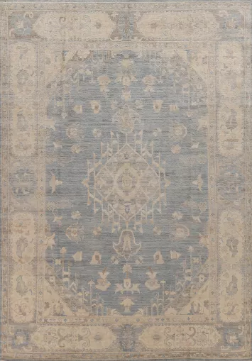 Vegetable Dye Oushak Turkish Area Rug 9x12