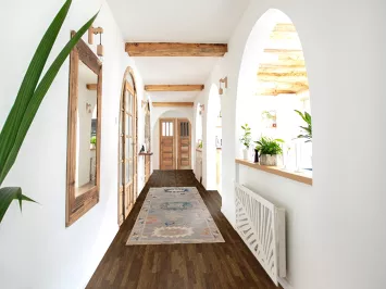 Vegetable Dye Wool Oushak Turkish Runner Rug 3x11