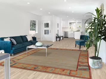 Vegetable Dye Oushak Turkish Area Rug 8x9