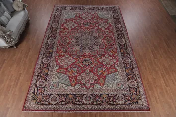 Vintage Floral Najafabad Persian Large Rug 10x16