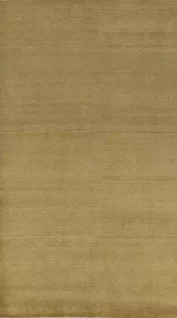 Vegetable Dye Green Gabbeh Persian Area Rug 5x10