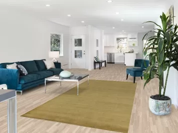 Vegetable Dye Green Gabbeh Persian Area Rug 5x10