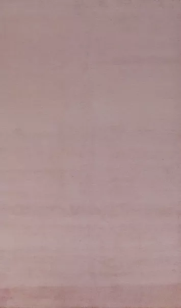 Vegetable Dye Lavender Purple Gabbeh Persian Area Rug 5x10