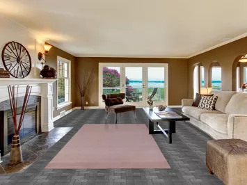 Vegetable Dye Lavender Purple Gabbeh Persian Area Rug 5x10