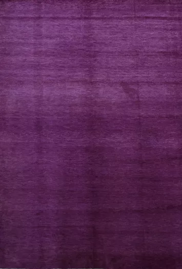 Modern Wool Purple Royal Gabbeh Vegetable Dye Area Rug 6x9