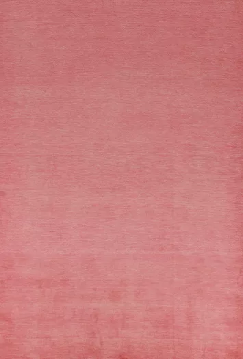 Modern Pink Solid Gabbeh Vegetable Dye Area Rug 6x9