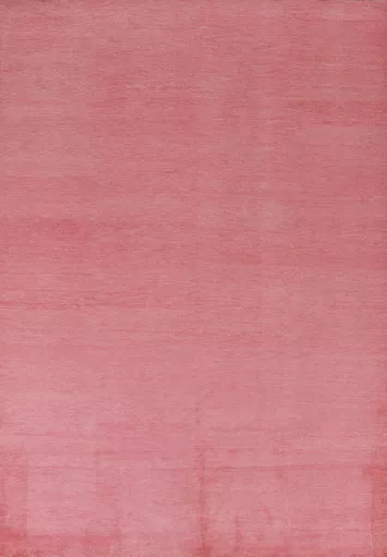 Contemporary Pink Gabbeh Vegetable Dye Area Rug 6x9