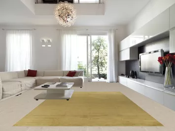 Solid Green Gabbeh Vegetable Dye Large Rug 10x14