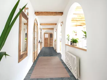 Vegetable Dye Gabbeh Persian Runner Rug 3x10