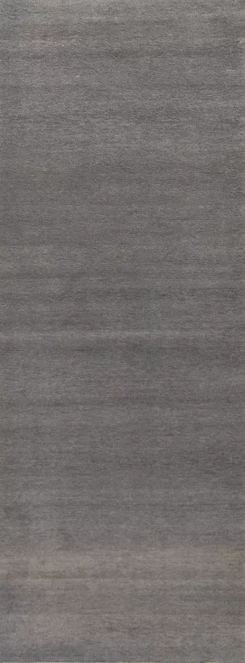 Vegetable Dye Gray Gabbeh Persian Runner Rug 3x10