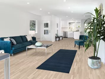 Navy Blue Modern Gabbeh Vegetable Dye Runner Rug 3x8