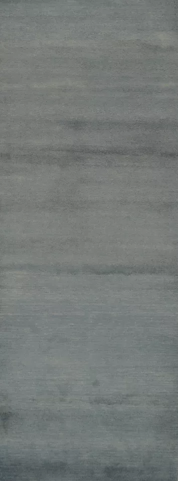 Blue Green Modern Wool Gabbeh Persian Runner Rug 3x10