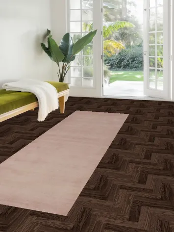 Vegetable Dye Pink Gabbeh Persian Runner Rug 3x8