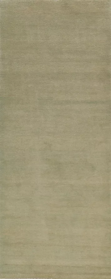 Vegetable Dye Green Gabbeh Persian Runner Rug 3x10