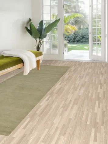 Vegetable Dye Green Gabbeh Persian Runner Rug 3x10