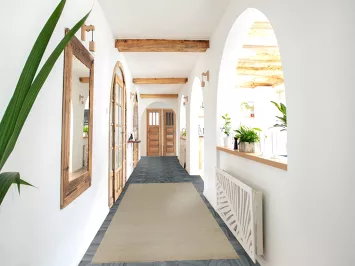 Vegetable Dye Green Gabbeh Persian Runner Rug 3x10