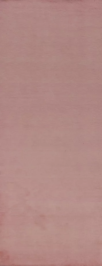 Pink Modern Wool Gabbeh Persian Runner Rug 3x10