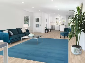 Vegetable Dye Sky Blue Gabbeh Persian Area Rug 7x10