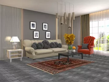 Vegetable Dye Wool Geometric Balouch Persian Rug 4x6