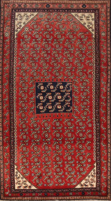 Geometric Wool Ardebil Persian Area Rug 5x10
