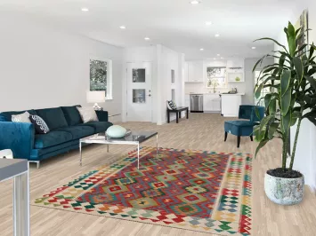 Flat Weave Wool Kilim Oriental Area Rug 6x8