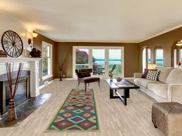 Geometric Wool Kilim Oriental Runner Rug 3x13