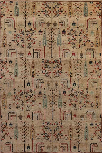 Handmade Wool Ziegler Oriental Area Rug 6x10