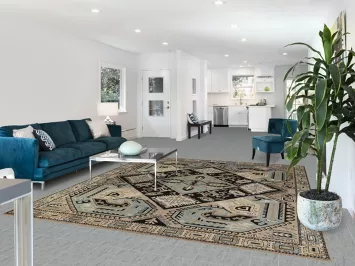 Geometric Kazak Oriental Area Rug 8x10