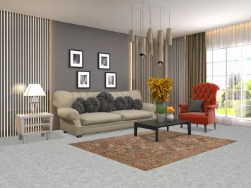 Geometric Wool Kazak Oriental Rug 5x6