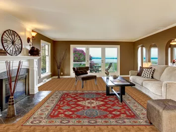 Vegetable Dye Red Kazak Oriental Area Rug 8x10