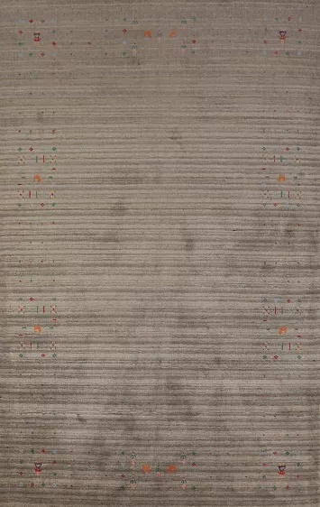 Handmade Wool Gabbeh Indian Area Rug 5x8