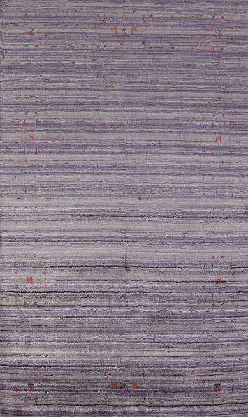 Purple Lavender Gabbeh Indian Area Rug 5x8