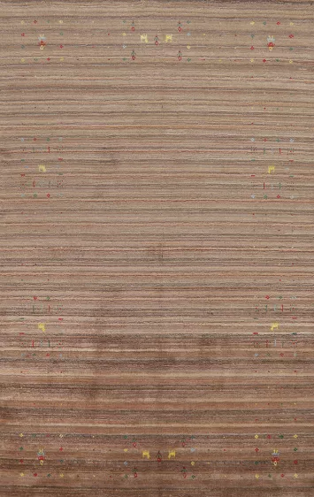 Handmade Gabbeh Oriental Area Rug 5x8