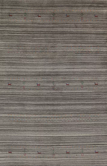 Handmade Gabbeh Oriental Area Rug 5x8