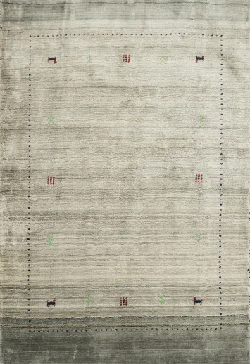 Handmade Gabbeh Oriental Rug 4x6