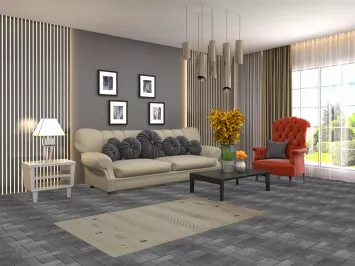 Aqua Tribal Wool Gabbeh Oriental Rug 3x5