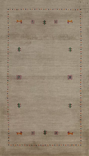 Tribal Wool Gabbeh Oriental Rug 3x5