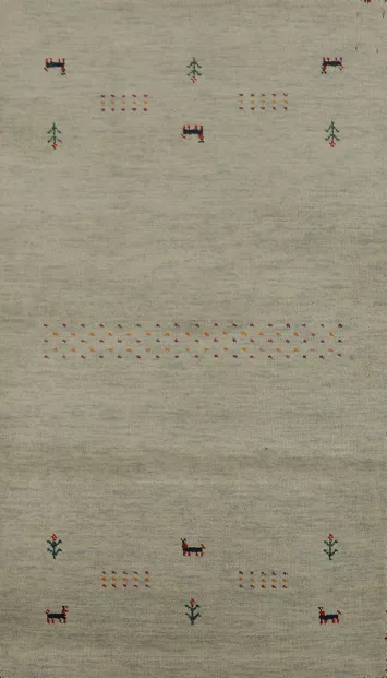 Tribal Wool Gabbeh Oriental Rug 3x5