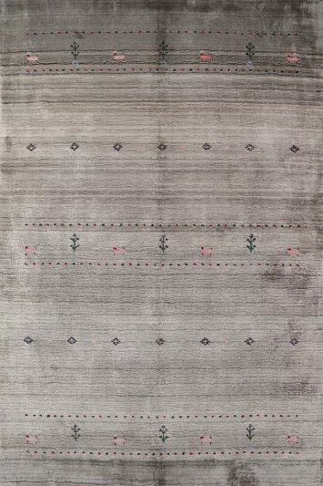 Tribal Wool Gabbeh Indian Rug 4x6