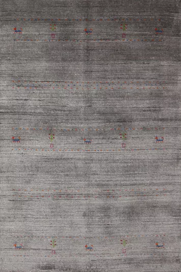 Tribal Wool Gabbeh Indian Rug 4x6