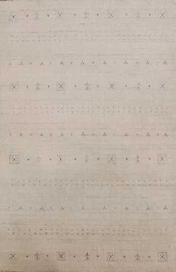 Handmade Wool Gabbeh Indian Foyer Rug 3x5