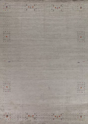 Tribal Wool Gabbeh Indian Area Rug 9x12
