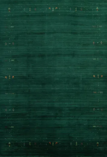 Luxurious Green Gabbeh Area Rug 8x10 for Home Décor Perfection