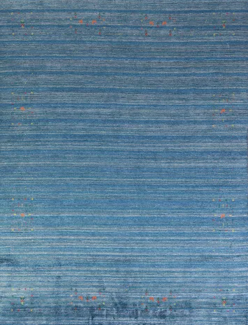 Handmade Blue Gabbeh Indian Area Rug 8x10