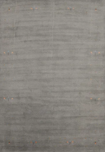 Gray Wool Gabbeh Indian Area Rug 9x12