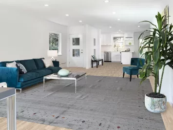 Gray Blue Tribal Wool Gabbeh Indian Area Rug 9x12