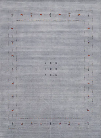 Handmade Wool Gabbeh Indian Area Rug 8x10