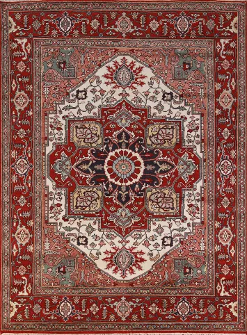 Geometric Heriz Serapi Oriental Area Rug 8x10