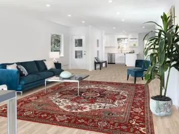 Geometric Heriz Serapi Oriental Area Rug 8x10