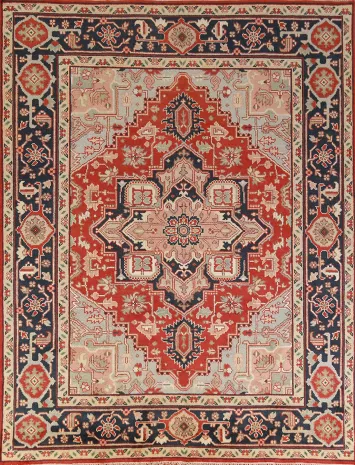 Geometric Heriz Serapi Oriental Area Rug 8x10